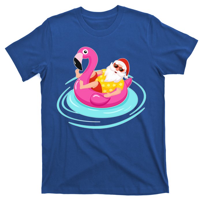 Pool Party Santa Christmas in July T-Shirt