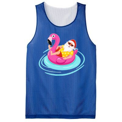 Pool Party Santa Christmas in July Mesh Reversible Basketball Jersey Tank