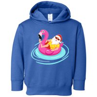 Pool Party Santa Christmas in July Toddler Hoodie