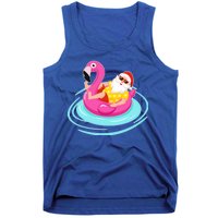 Pool Party Santa Christmas in July Tank Top