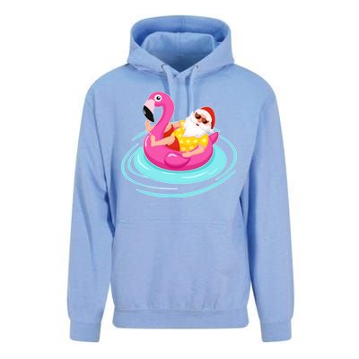 Pool Party Santa Christmas in July Unisex Surf Hoodie