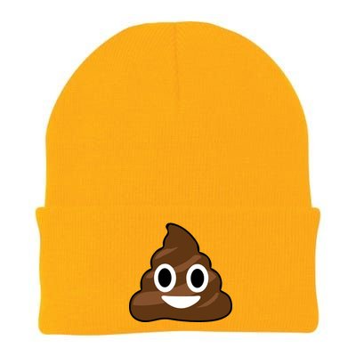 Poop Emoji Smiley Face Logo Knit Cap Winter Beanie