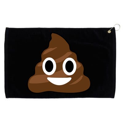 Poop Emoji Smiley Face Logo Grommeted Golf Towel