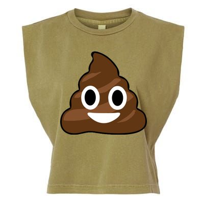 Poop Emoji Smiley Face Logo Garment-Dyed Women's Muscle Tee