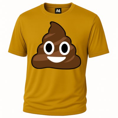 Poop Emoji Smiley Face Logo Performance Shirt