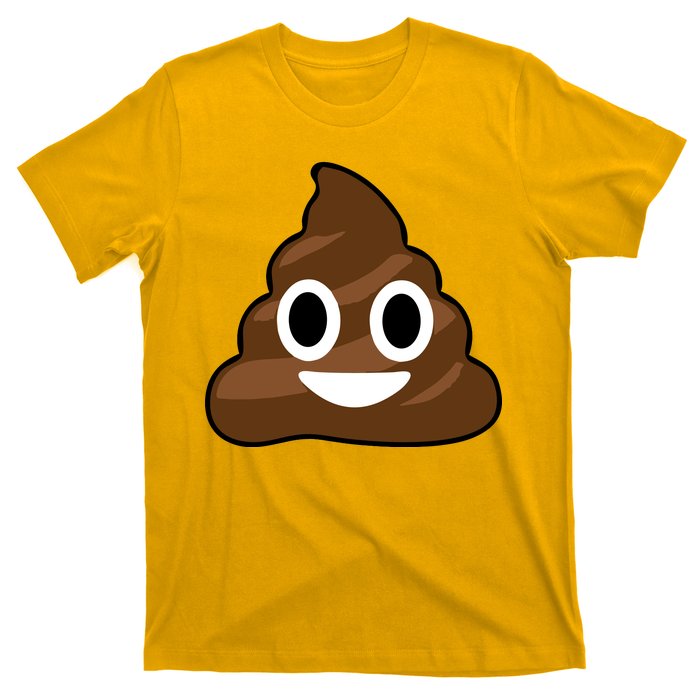 Poop Emoji Smiley Face Logo T-Shirt