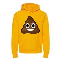 Poop Emoji Smiley Face Logo Premium Hoodie