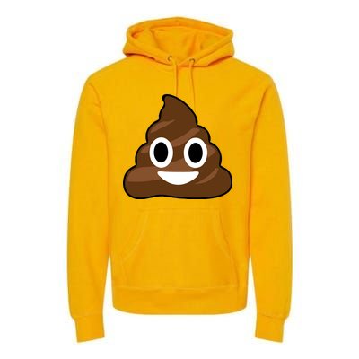 Poop Emoji Smiley Face Logo Premium Hoodie