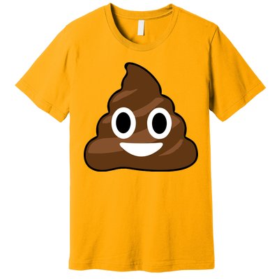 Poop Emoji Smiley Face Logo Premium T-Shirt