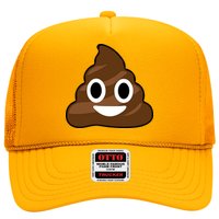 Poop Emoji Smiley Face Logo Trucker Hat