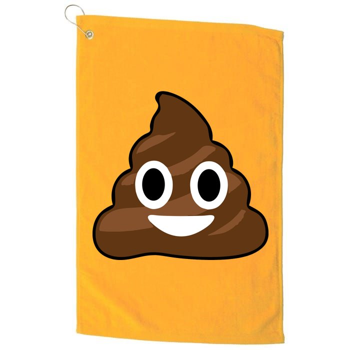 Poop Emoji Smiley Face Logo Platinum Collection Golf Towel