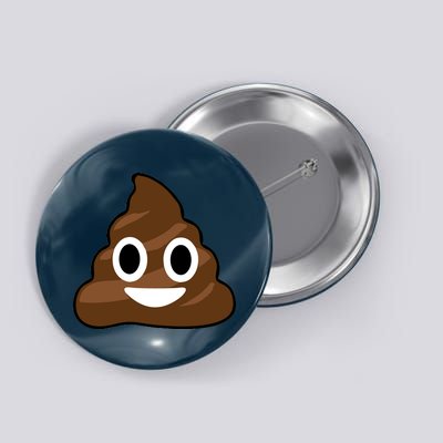 Poop Emoji Smiley Face Logo Button