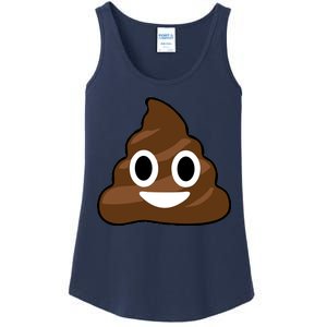 Poop Emoji Smiley Face Logo Ladies Essential Tank