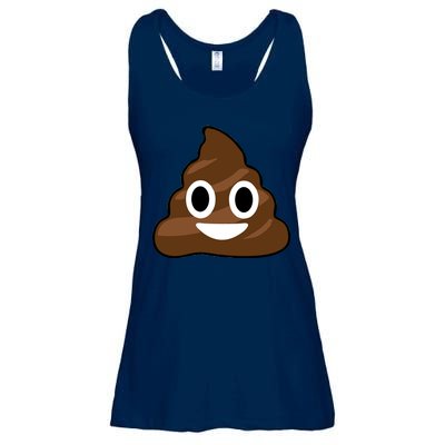 Poop Emoji Smiley Face Logo Ladies Essential Flowy Tank