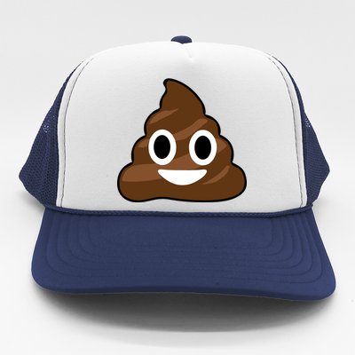 Poop Emoji Smiley Face Logo Trucker Hat