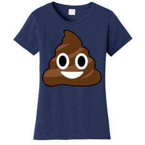 Poop Emoji Smiley Face Logo Women's T-Shirt