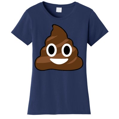 Poop Emoji Smiley Face Logo Women's T-Shirt