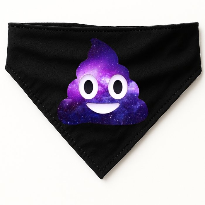 Poop In Space Galaxy Emoji USA-Made Doggie Bandana