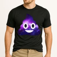 Poop In Space Galaxy Emoji Cooling Performance Crew T-Shirt