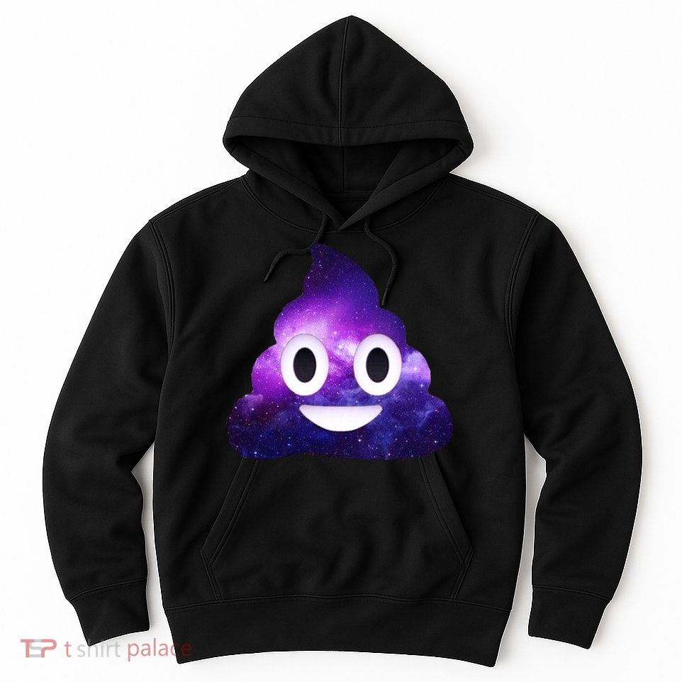Poop In Space Galaxy Emoji Hoodie