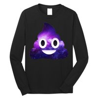 Poop In Space Galaxy Emoji Long Sleeve Shirt