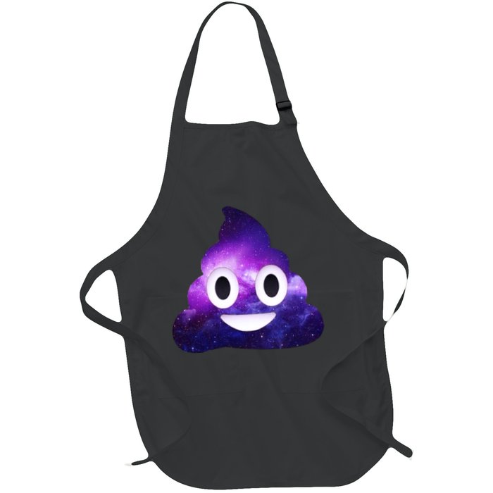 Poop In Space Galaxy Emoji Apron
