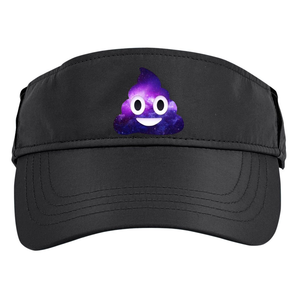 Poop In Space Galaxy Emoji Adult Drive Performance Visor