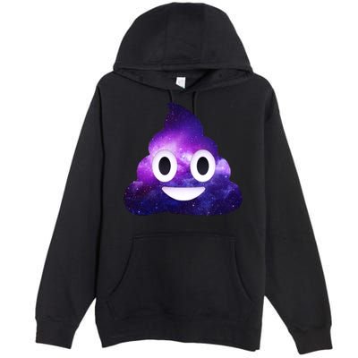 Poop In Space Galaxy Emoji Premium Pullover Hoodie