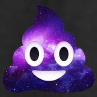 Poop In Space Galaxy Emoji 25L Jumbo Tote