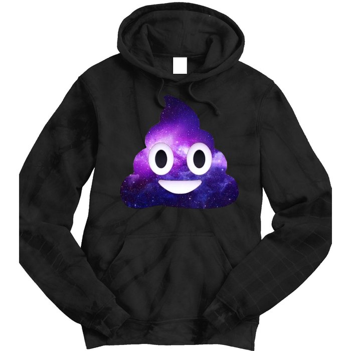 Poop In Space Galaxy Emoji Tie Dye Hoodie