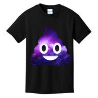 Poop In Space Galaxy Emoji Kids T-Shirt