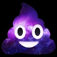 Poop In Space Galaxy Emoji Kids T-Shirt