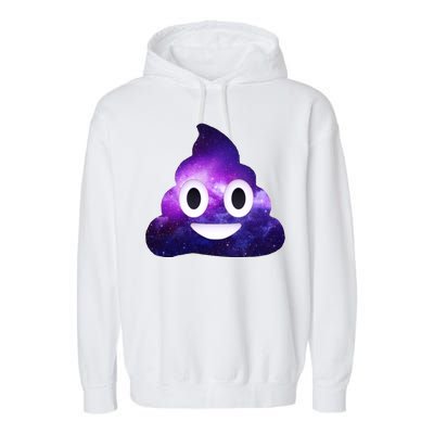 Poop In Space Galaxy Emoji Garment-Dyed Fleece Hoodie