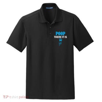 Poop There It Is Dry Zone Grid Polo