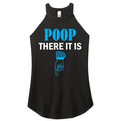 Poop There It Is Women's Perfect Tri Rocker Tank