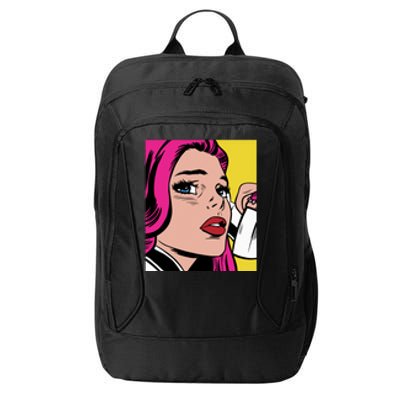 Pop Art Girl Phone City Backpack