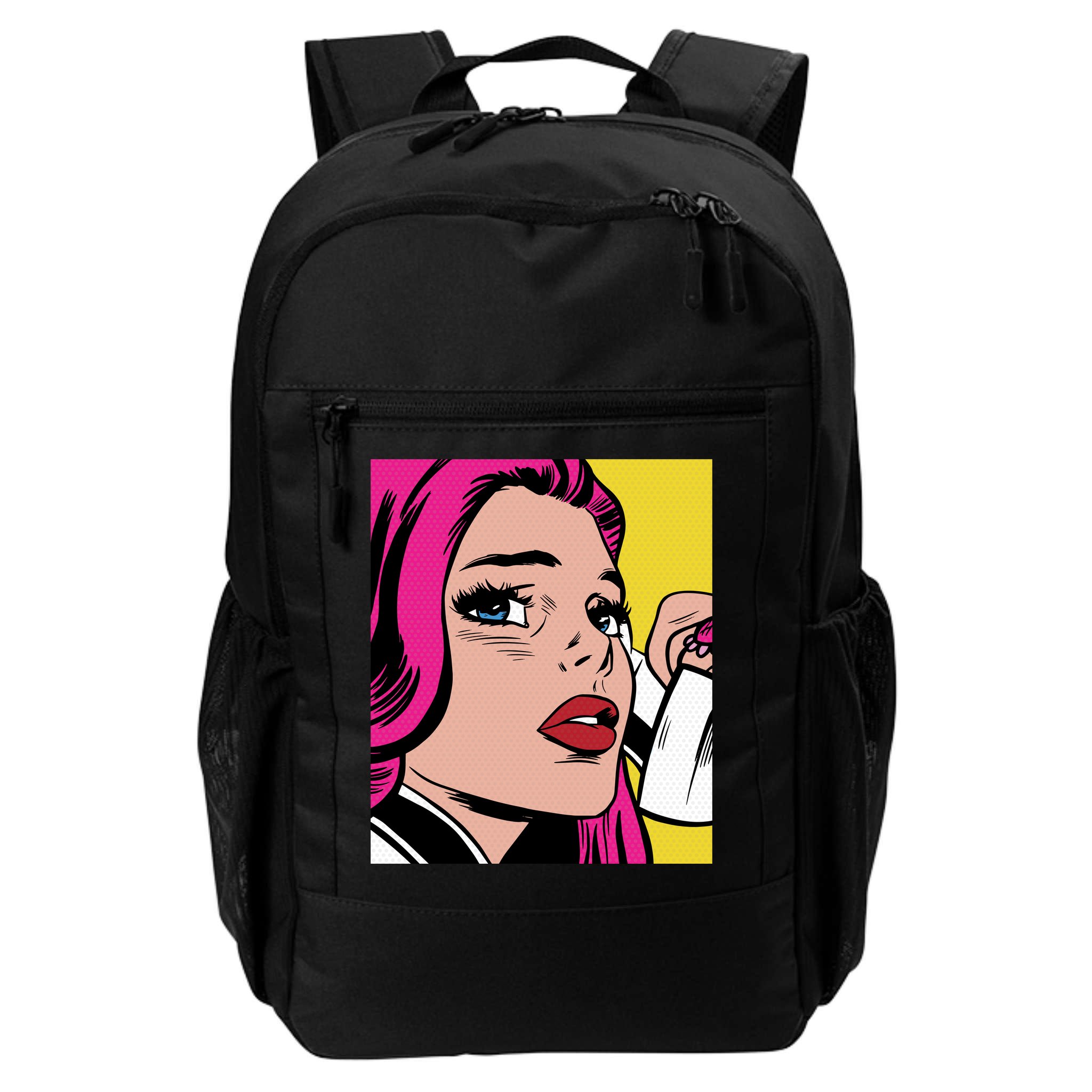Pop Art Girl Phone Backpack