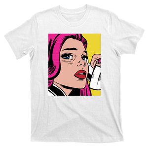 Pop Art Girl Phone T-Shirt