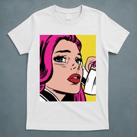 Pop Art Girl Phone T-Shirt