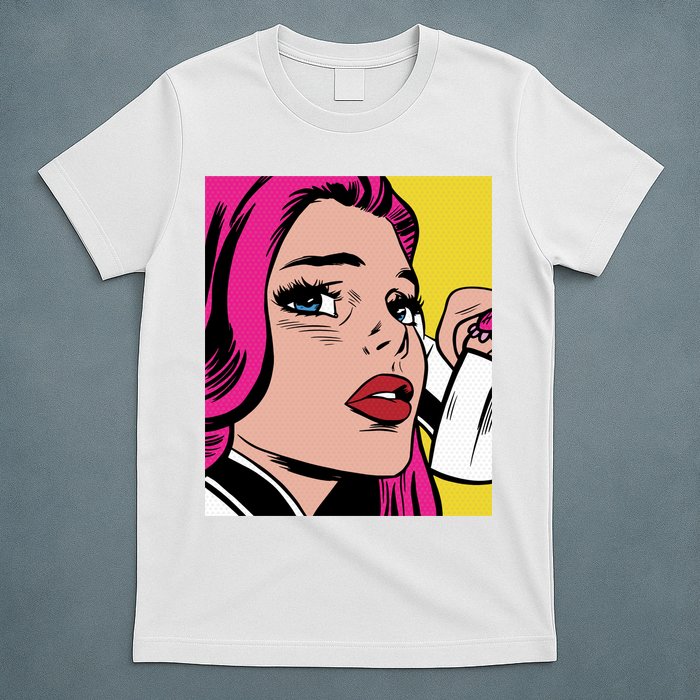 Pop Art Girl Phone T-Shirt