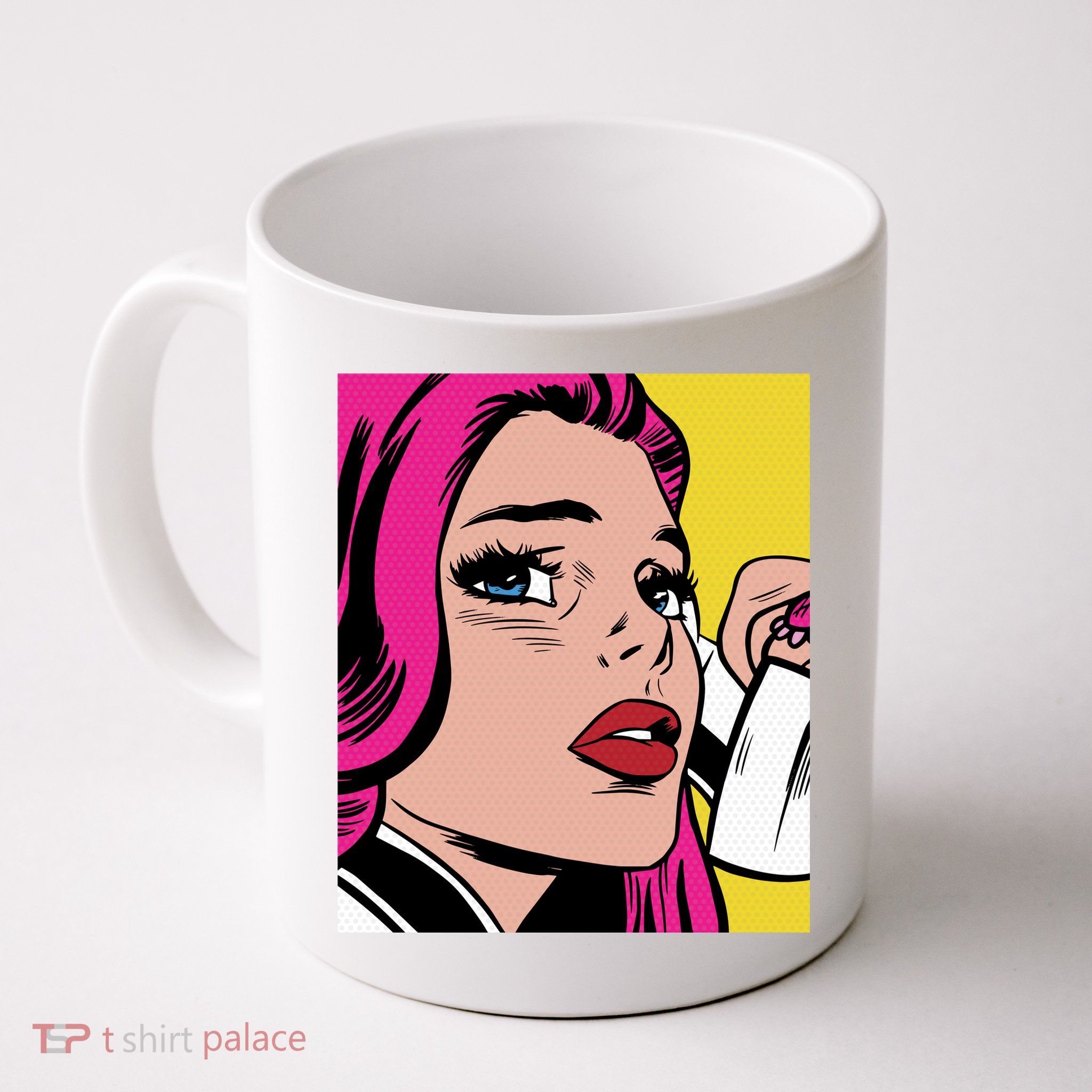 Pop Art Girl Phone Mug