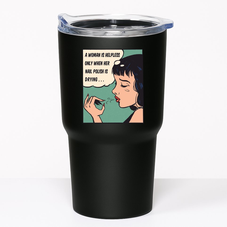 Pop Art Nail Polish Tumbler