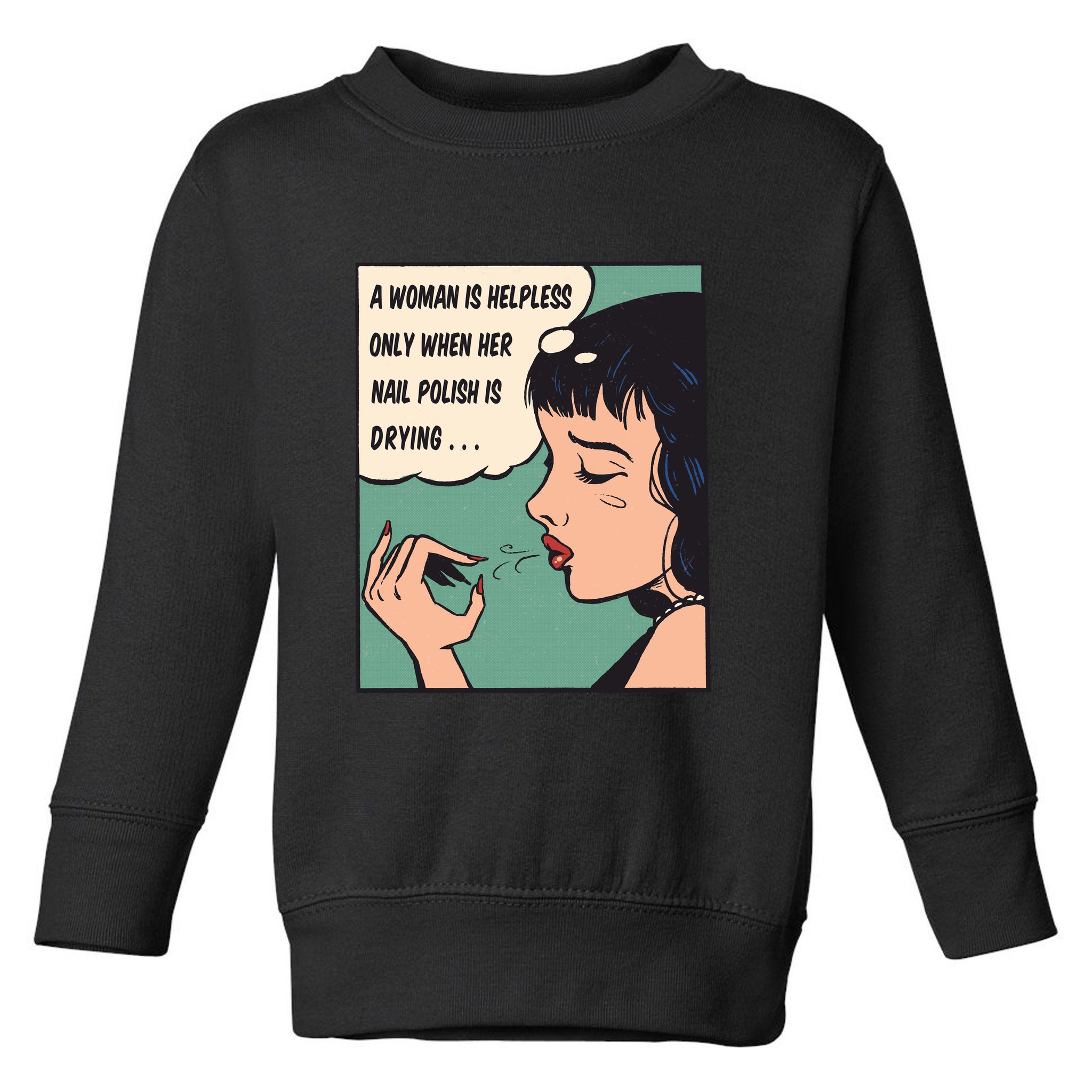 Pop Art Nail Polish Toddler Sweatshirt