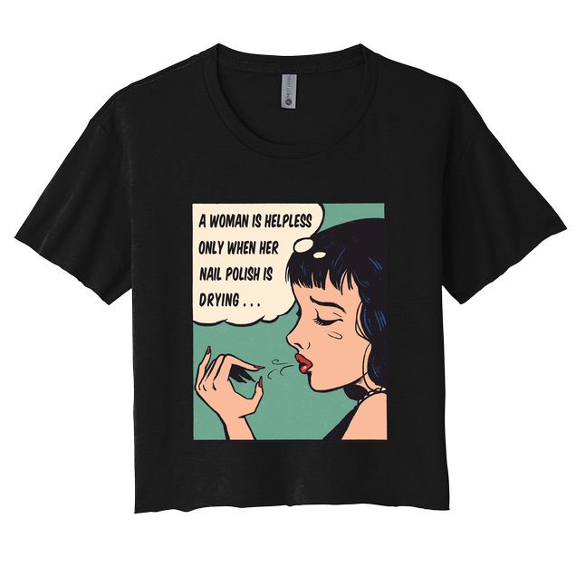 Pop Art Nail Polish Crop Top