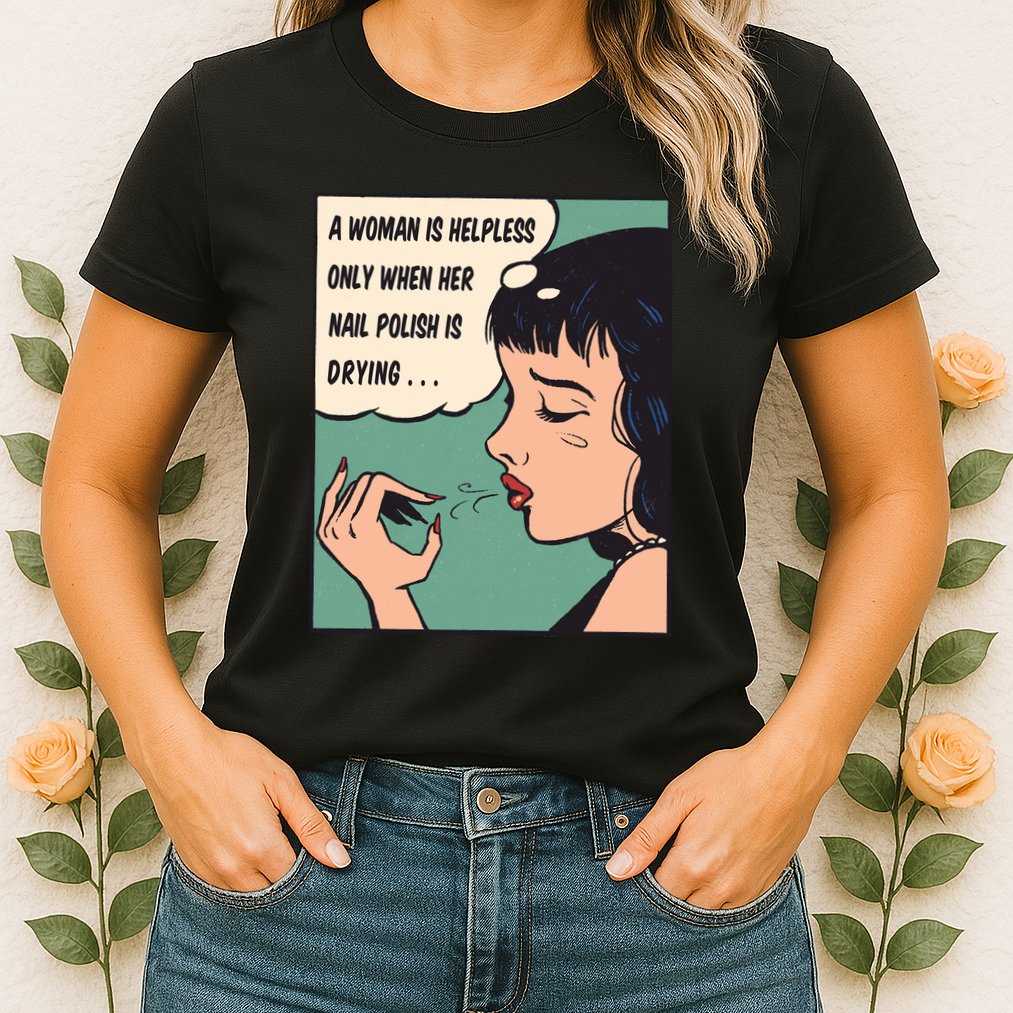 Pop Art Nail Polish Womens T-Shirt