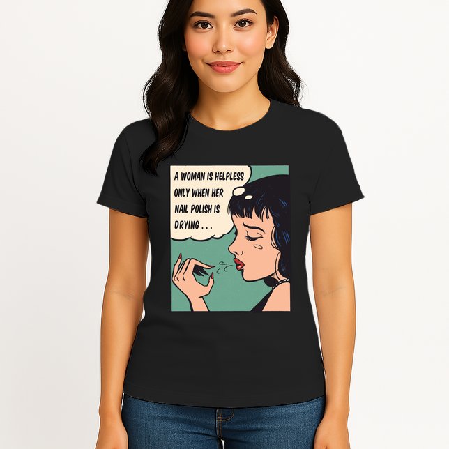 Pop Art Nail Polish Womens T-Shirt