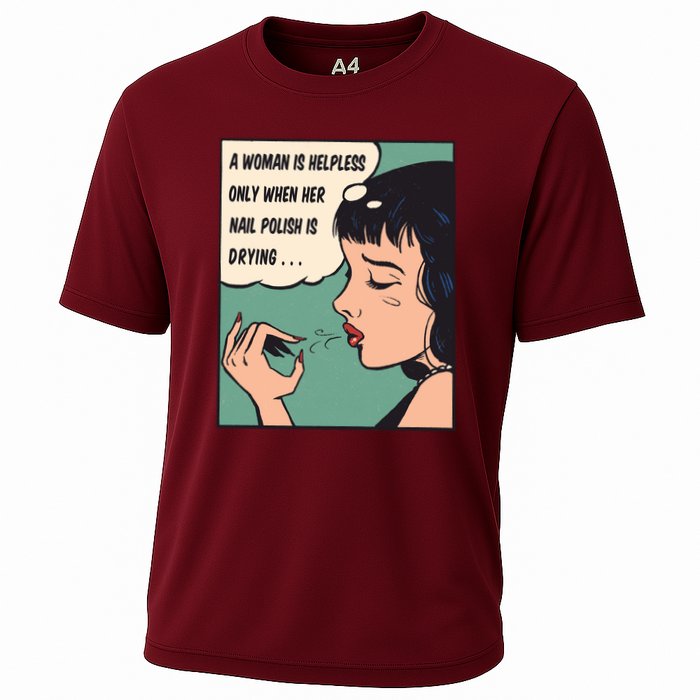 Pop Art Nail Polish Cooling Performance Crew T-Shirt
