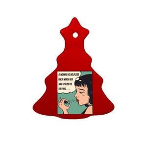 Pop Art Nail Polish Ceramic Tree Ornament