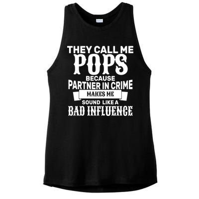 Pop Bad Influences Ladies PosiCharge Tri-Blend Wicking Tank