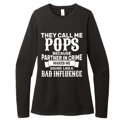 Pop Bad Influences Womens CVC Long Sleeve Shirt